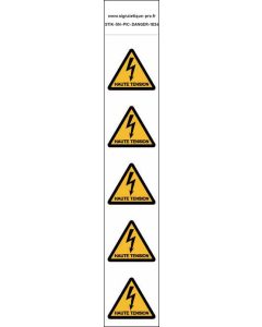 Panneau Autocollants Danger de mort haute tension 2 – 5N