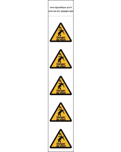 Panneau Autocollants Danger de mort par électrocution – 5N
