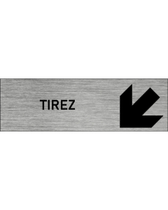 Plaque de porte tirez