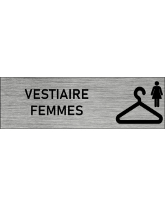 Plaque de porte vestiaire femmes