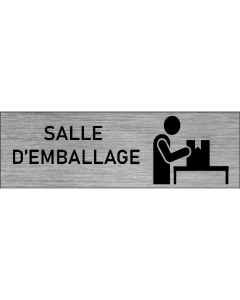 Plaque de porte Salle d'emballage