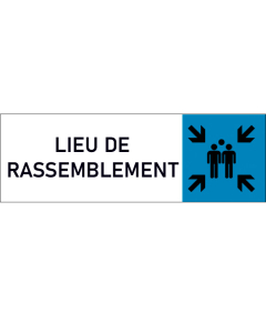 Plaque de porte classique Lieu de rassemblement