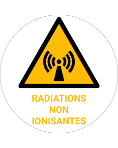 Panneau pictogramme Radiations non ionisantes