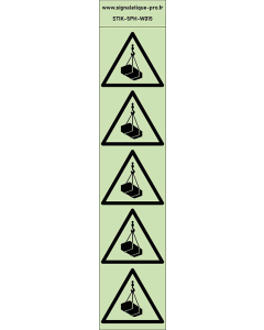 Autocollants photoluminescents  Charges suspendues 5Ph