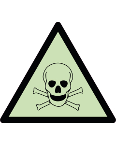  Panneau de danger matières toxiques photoluminescent
