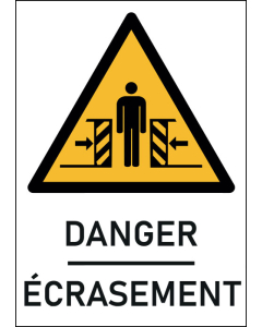 Panneau Danger Écrasement