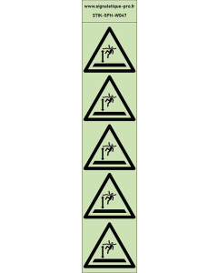 Autocollants photoluminescents Eaux profondes 5Ph