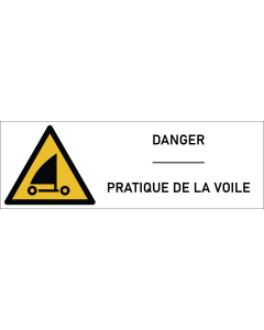 Signalétique danger pratique de la voile