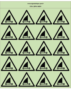 Autocollants photoluminescents Pratique de la voile 20Ph