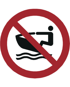 Panneau Pas de jet ski