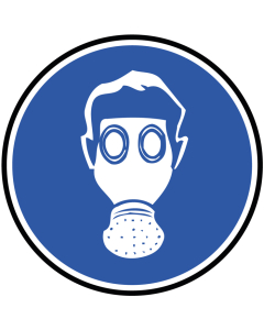 Pictogramme Protection obligatoire des voies respiratoires photoluminescent
