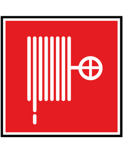 Pictogramme Sécurité robinet d'incendie armé-lance incendie