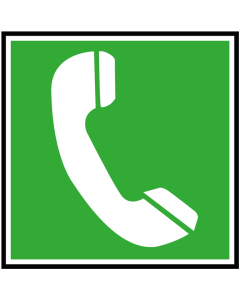 Pictogramme Panneau point téléphone