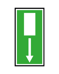 Pictogramme Sortie de secours vers le bas