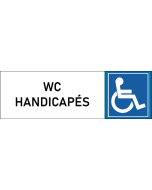 Plaque de porte classique WC-Handicapés
