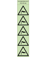 Autocollants photoluminescents Vents forts 5Ph