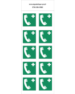 Panneau Téléphone d'urgence 10N