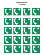 Panneau Téléphone d'urgence 20N