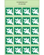 Autocollants photoluminescents Casser pour obtenir l'accès 20Ph