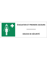 Panneau Douche de sécurité