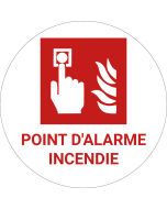 Panneau pictogramme Point d'alarme incendie