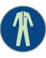  Panneau Protection obligatoire du corps-vêtements de protection photoluminescent
