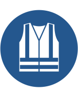 Pictogramme vêtements à haute visibilité obligatoires