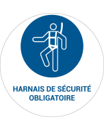 Panneau pictogramme Harnais de sécurité obligatoire