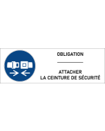 Panneau Attacher la ceinture de sécurité