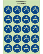 Autocollants photoluminescents Utiliser la passerelle  20Ph