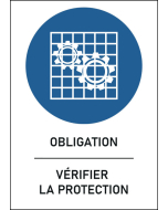 Panneau Vérifier la protection