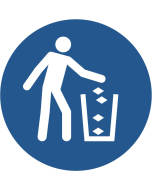 Panneau Utiliser la poubelle
