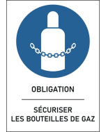 Panneau Sécuriser les bouteilles de gaz