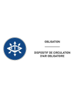 Signalétique dispositif de circulation d'air obligatoire - format rectangle