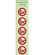  Autocollants   photoluminescents  Interdiction de fumer