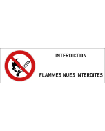 Signalétique flammes nues interdites