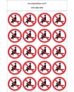 Panneau Interdiction de s’asseoir 20N