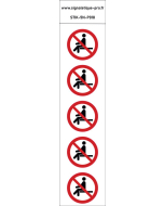 Panneau Interdiction de s’asseoir 5N