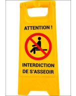 Chevalet Interdiction de s’asseoir