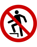 Panneau Interdiction de marcher sur la surface
