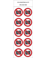 Panneau Ne pas obstruer 10N