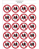 Autocollants Accès interdit aux enfants 20N
