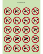 Autocollants photoluminescents  Plongée autonome interdite  - P051  norme iso 7010 – par Lot de 20