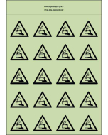 Panneau Autocollants photoluminescents Danger batterie – 20Ph