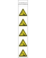 Panneau Autocollants Danger batterie – 5N