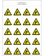 Panneau Autocollants Danger électrocution – 20N
