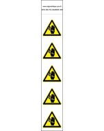 Panneau Autocollants Danger électrocution des mains – 5N