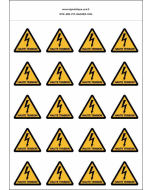 Panneau Autocollants Danger de mort haute tension 2 – 20N