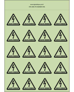 Panneau Autocollants photoluminescents Danger de mort haute tension 2 – 20Ph