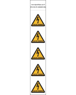 Panneau Autocollants Danger de mort haute tension 2 – 5N